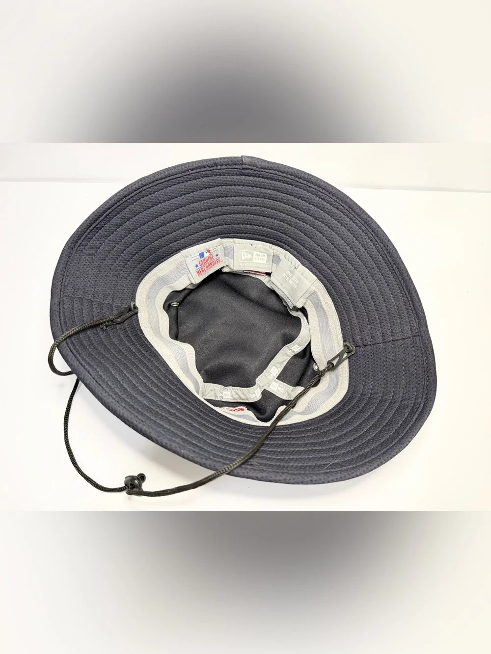 New Era Boston Reb Sox Navy Bucket Hat with Red 'B' Patch